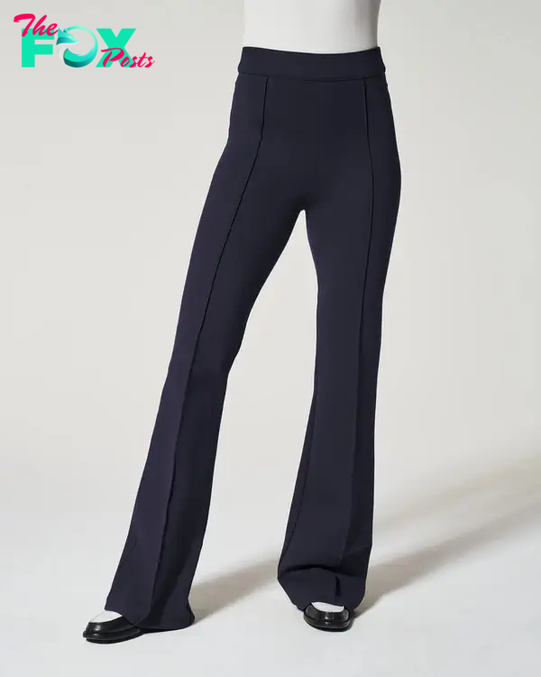 hi-rise flare pants