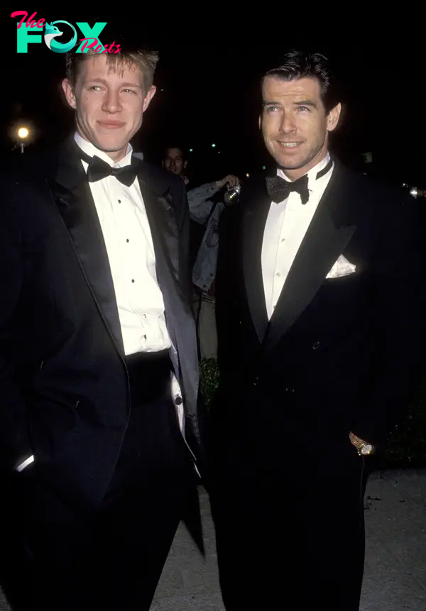 Pierce Brosnan and Christopher Brosnan