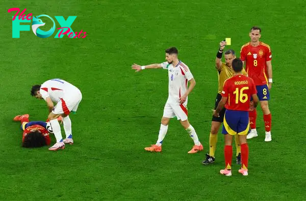 Spain midfielder Rodri was the first player to incur a yellow card suspension after being booked in La Roja’s first two group games.