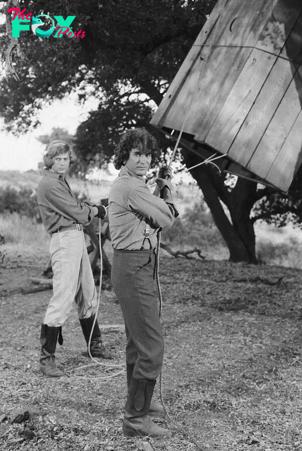 Michael Landon and Melissa Gilbert in "Little House on the Prairie."