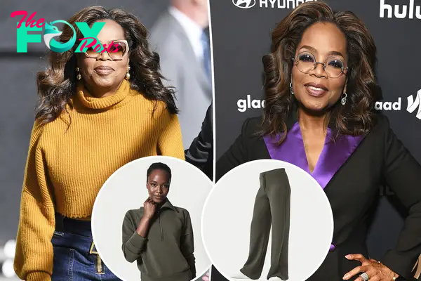 Oprah with insets of spanx pants