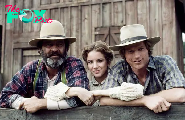 Victor French (from left), Melissa Gilbert and Dean Butler on "Little House on the Prairie."