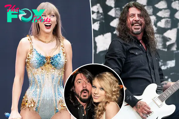 Taylor Swift and Dave Grohl