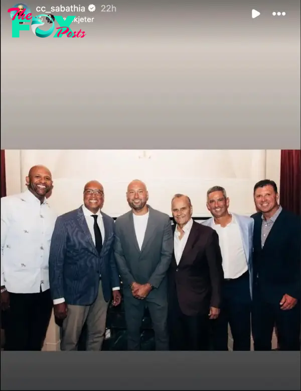 Derek Jeter and his former teammates