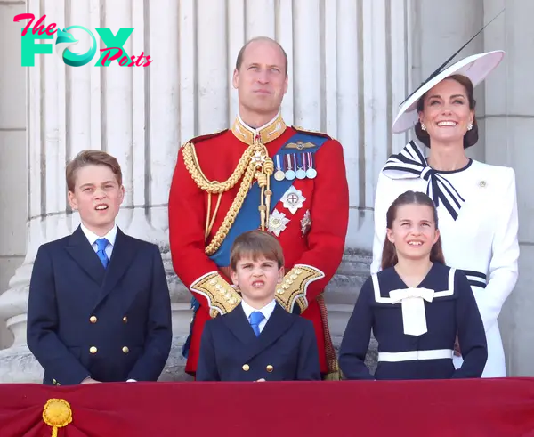 Prince George, Prince William, Kate Middleton, Prince Louis and Princess Charlotte