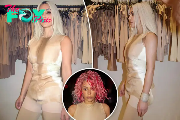 Kim Kardashian compared to Bianca Censori after wearing fur bodysuit and tights