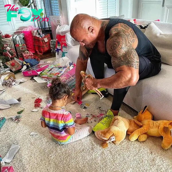 Dwayne Johnson and his Daughter Tiana