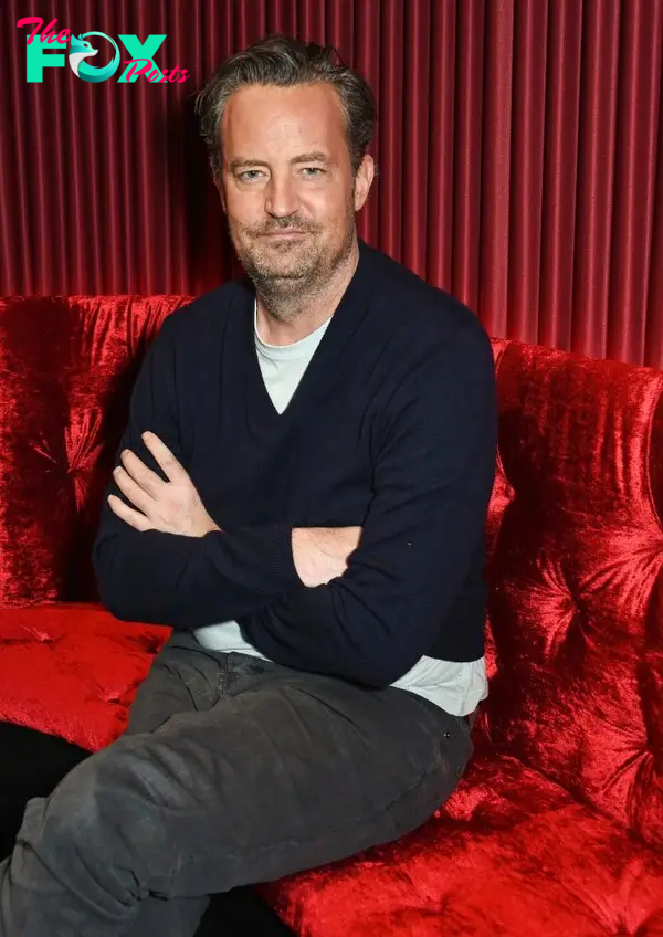 Matthew Perry sitting