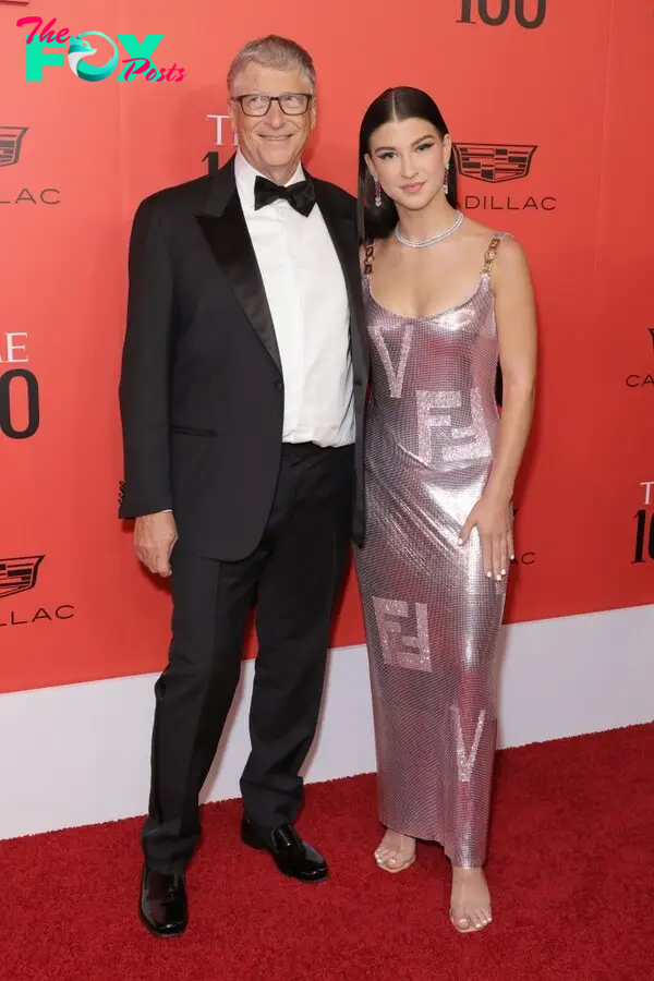 Bill Gates and Phoebe Gates at the  2022 TIME100 Gala.