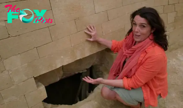  Dr Hughes claims that chambers and tunnels below could reveal secrets about Ancient Egypt