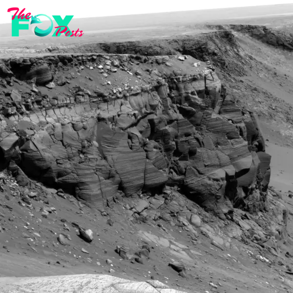  Scott identified the mysterious object in a photo of Mars taken in 2007 by Nasa's Opportunity rover. According to Nasa, the image shows rock layers and formation on the cliff of Cape St. Vincent in Mars’ Victoria Crater