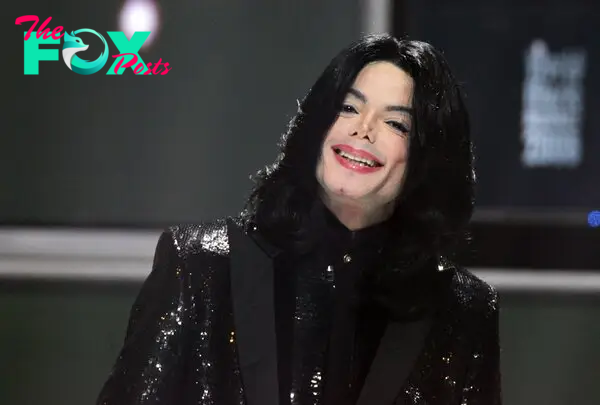 Michael Jackson smiling.