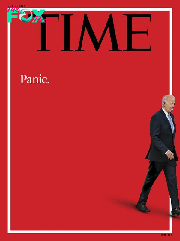 Biden Panic Time Magazine cover