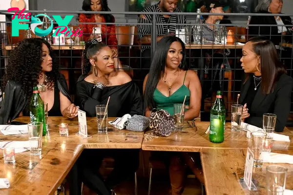 Kandi Burruss and Kenya Moore on "RHOA"