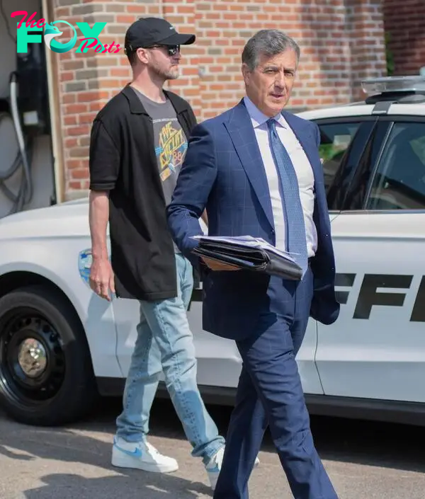 Justin Timberlake seen outside after his June 2024 arrest