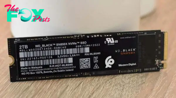 The WD Black SN850X SSD.