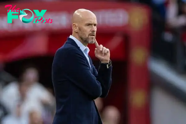 MANCHESTER, ENGLAND - Thursday, May 25, 2023: Manchester United's manager Erik ten Hag during the FA Premier League match between Manchester United FC and Chelsea FC at Old Trafford. Man Utd won 4-1. (Pic by David Rawcliffe/Propaganda)