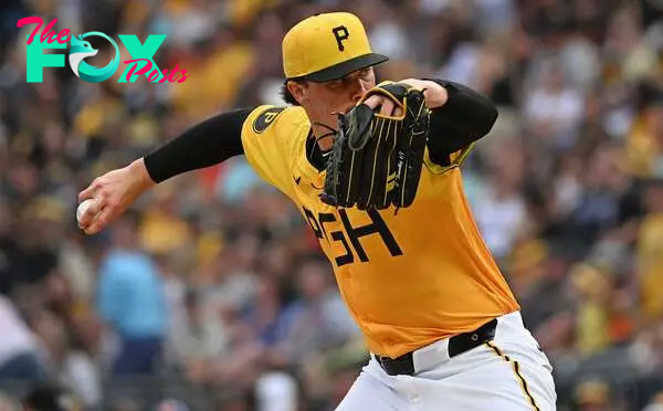 PITTSBURGH, PENNSYLVANIA - JULY 5: Paul Skenes #30 of the Pittsburgh Pirates delivers a pitch in the first inning during the game against the New York Mets at PNC Park on July 5, 2024 in Pittsburgh, Pennsylvania.   Justin Berl/Getty Images/AFP (Photo by Justin Berl / GETTY IMAGES NORTH AMERICA / Getty Images via AFP)