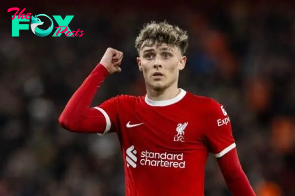 LIVERPOOL, ENGLAND - Wednesday, February 28, 2024: Liverpool's Bobby Clark during the FA Cup 5th Round match between Liverpool FC and Southampton FC at Anfield. Liverpool won 3-0. (Photo by David Rawcliffe/Propaganda)