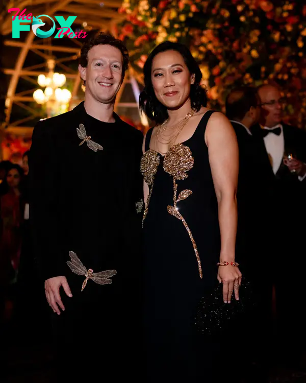Meta chief Mark Zuckerberg with his wife Priscilla Chan attend a three-day pre-wedding celebration for Anant Ambani and Radhika Merchant in Jamnagar, March 1.