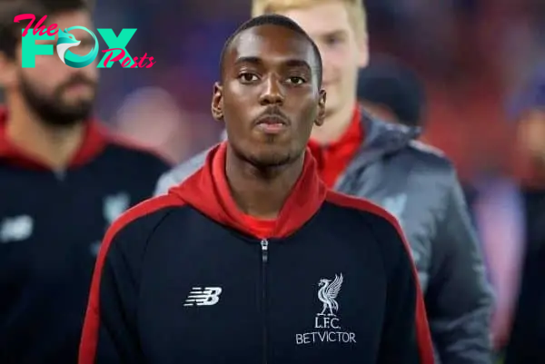 LIVERPOOL, ENGLAND - Wednesday, September 26, 2018: Liverpool's Rafael Camacho before the Football League Cup 3rd Round match between Liverpool FC and Chelsea FC at Anfield. (Pic by David Rawcliffe/Propaganda)