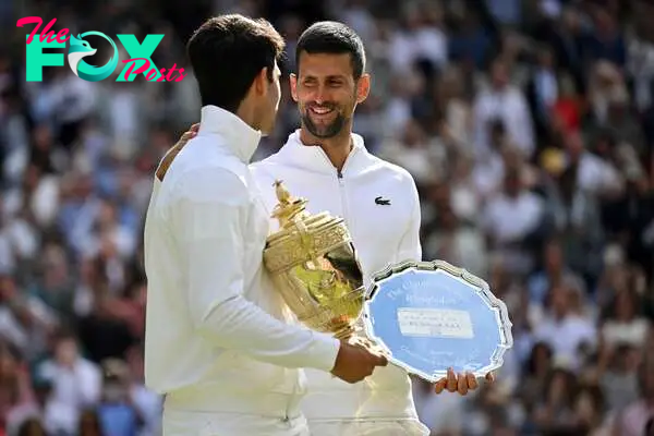 Alcaraz beat Djokovic in the 2024 Wimbledon final, a year after also defeating the Serb on Centre Court at the All England Club.