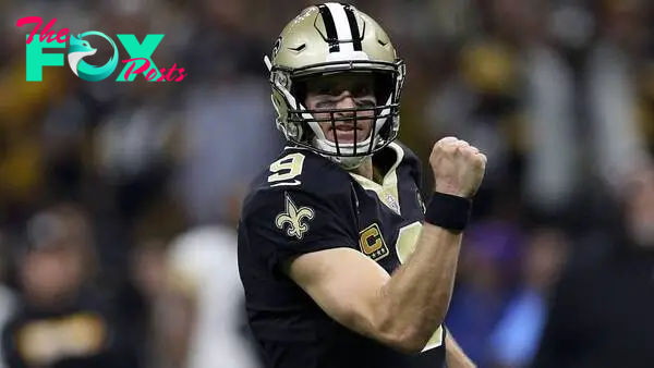 NEW ORLEANS, LOUISIANA - DECEMBER 23: Drew Brees #9 of the New Orleans Saints celebrates during the first half against the Pittsburg Steelers at the Mercedes-Benz Superdome on December 23, 2018 in New Orleans, Louisiana.   Chris Graythen/Getty Images/AFP
