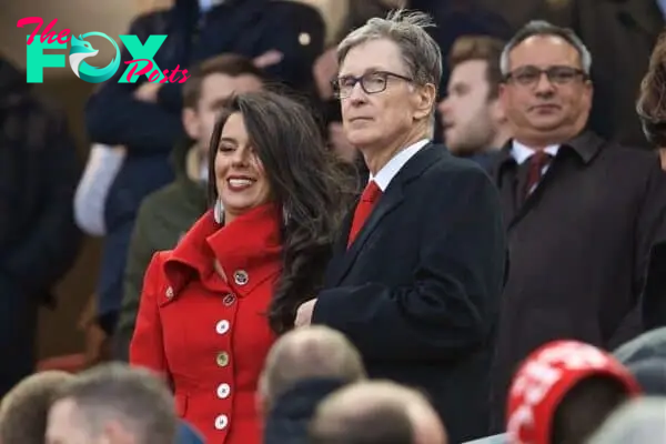 LIVERPOOL, ENGLAND - Friday, April 26, 2019: Liverpool's owner John W. Henry (R) and his wife Linda Pizzuti before the FA Premier League match between Liverpool FC and Huddersfield Town AFC at Anfield. (Pic by David Rawcliffe/Propaganda)