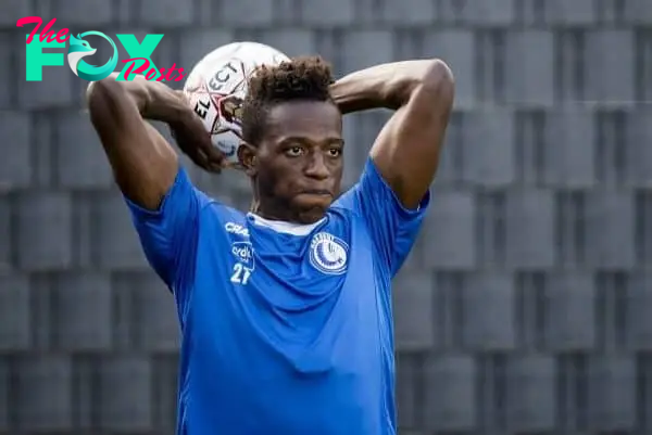 KAA Gent's new player Anderson Arroyo Cordoba pictured in action during a training session of Belgian soccer team KAA Gent, during the 2018-2019 Jupiler Pro League season, Friday 07 September 2018, in Gent. BELGA PHOTO JASPER JACOBS