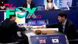 "go" player Lee Sedol plays against an AI program