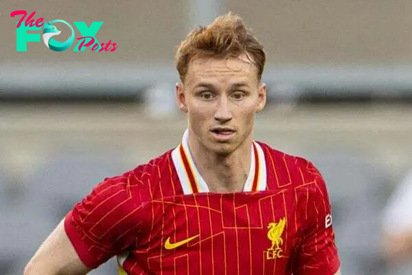 PITTSBURGH - Friday, July 26, 2024: Liverpool's Sepp van den Berg during a pre-season friendly match between Liverpool and Real Betis Balompié at the Acrisure Stadium on day three of the club's pre-season tour of the USA. (Photo by David Rawcliffe/Propaganda)