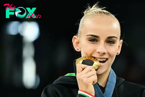 Italy’s Alice D’Amato claimed gold in the women’s balance beam final at Paris 2024, as USA superstar Simone Biles finished a surprising fifth.