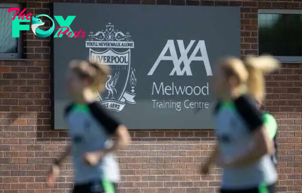 LIVERPOOL, ENGLAND - Friday, September 29, 2023: Liverpool players during an open taining session at the AXA Melwood Training Centre ahead of the Women's Super League opening fixture between Arsenal FC and Liverpool FC. (Pic by David Rawcliffe/Propaganda)