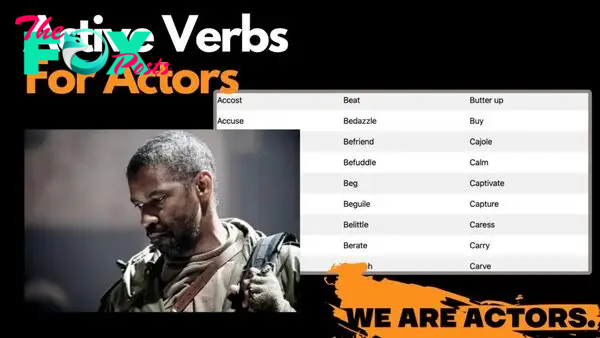 active verbs for actors