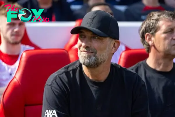 LIVERPOOL, ENGLAND - Saturday, May 18, 2024: Liverpool's manager Jürgen Klopp before the FA Premier League match between Liverpool FC and Wolverhampton Wanderers FC at Anfield. (Photo by David Rawcliffe/Propaganda)