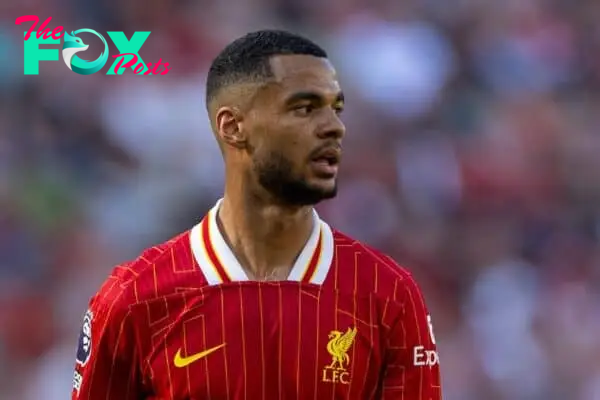 LIVERPOOL, ENGLAND - Saturday, May 18, 2024: Liverpool's Cody Gakpo during the FA Premier League match between Liverpool FC and Wolverhampton Wanderers FC at Anfield. Liverpool won 2-0. (Photo by David Rawcliffe/Propaganda)