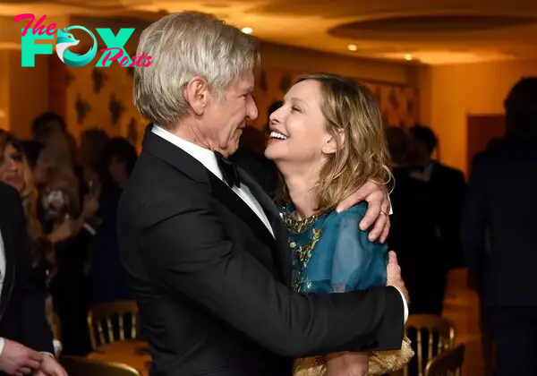 Harrison Ford and Calista Flockhart at HBO's Official Golden Globe Awards After Party on January 10, 2016, in Beverly Hills, California | Source: Getty Images