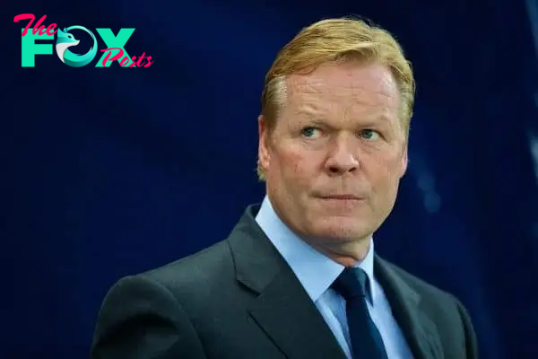 MANCHESTER, ENGLAND - Monday, August 21, 2017: Everton's manager Ronald Koeman before the FA Premier League match between Manchester City and Everton at the City of Manchester Stadium. (Pic by David Rawcliffe/Propaganda)