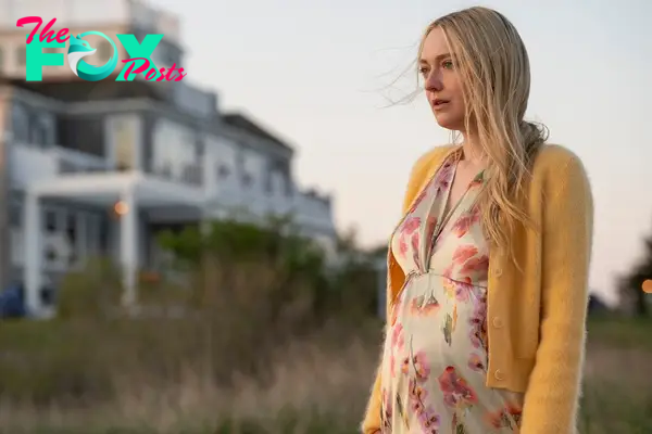 The Perfect Couple. Dakota Fanning as Abby Winbury in episode 105 of The Perfect Couple. Cr. Seacia Pavao/Netflix © 2024