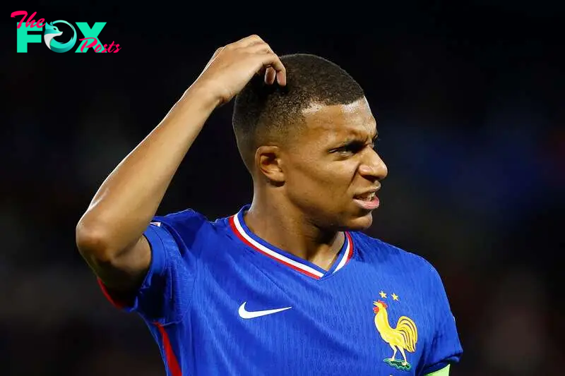 Mbappé durante el partido de Nations League entre Francia e Italia.