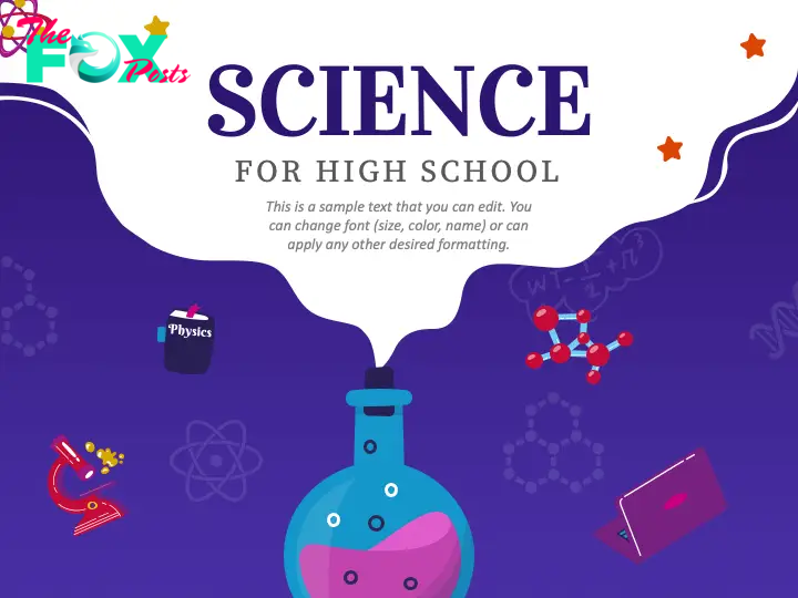 Science for High School PPT Theme