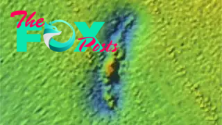 A sonar image from 2015 shows an outline of the U.S. Coast Guard cutter called the McCulloch.