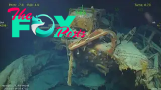 Screenshot from footage of the wreck of USS Juneau Located by R/V Petrel Team