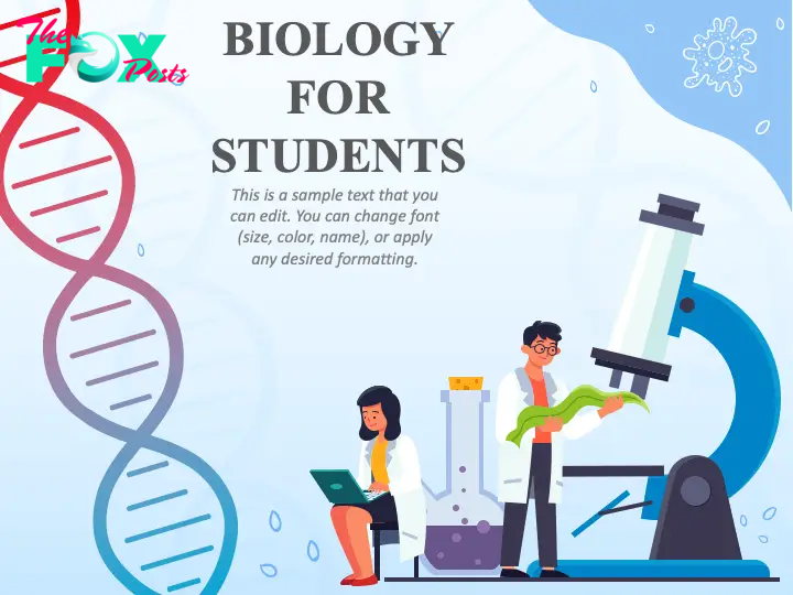 Biology for Students PPT Theme