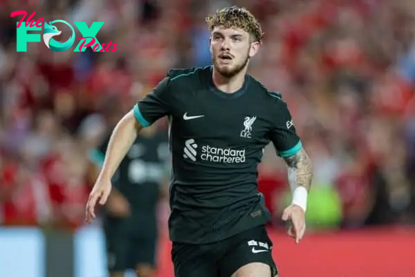 COLUMBIA - Saturday, August 3, 2024: Liverpool's Harvey Elliott during a pre-season friendly match between Liverpool FC and Manchester United FC at the Williams-Brice Stadium on day eleven of the club's pre-season tour of the USA. Liverpool won 3-0. (Photo by David Rawcliffe/Propaganda)