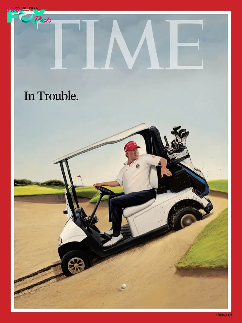 Trump in Trouble Time Magazine cover