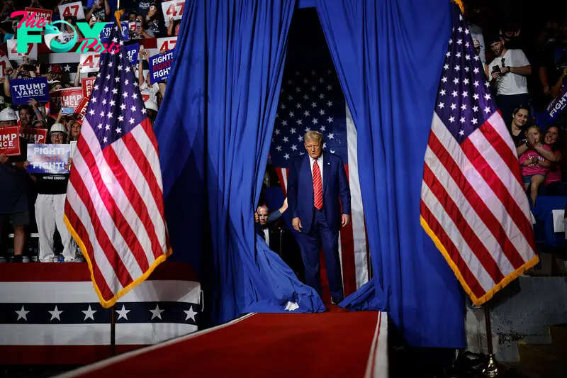 Donald Trump Holds Presidential Campaign Rally In Johnstown, Pennsylvania