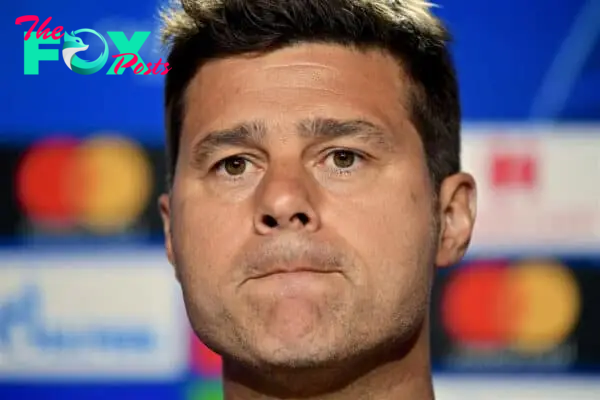 MADRID, SPAIN - Friday, May 31, 2019: Tottenham Hotspur's manager Mauricio Pochettino during a press conference ahead of the UEFA Champions League Final match between Tottenham Hotspur FC and Liverpool FC at the Estadio Metropolitano. (Pic by Handout/UEFA)