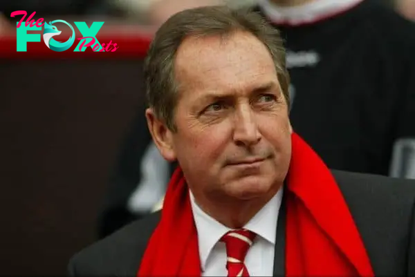 MANCHESTER, ENGLAND - Saturday, April 5, 2003: Liverpool's manager Ge?rard Houllier walks out to face Manchester United during the Premiership match at Old Trafford. (Pic by David Rawcliffe/Propaganda)