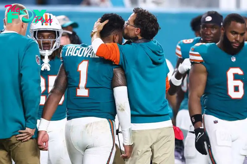 The Miami Dolphins quarterback was forced off the field on Thursday after a collision with the Buffalo Bills’ Damar Hamlin.